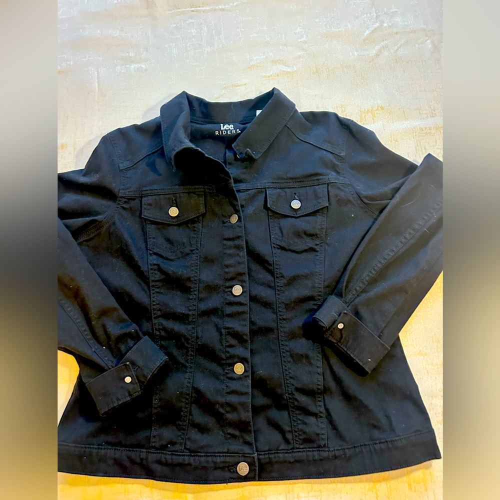 Women’s Lee Riders Black Stretch Jacket Size XL